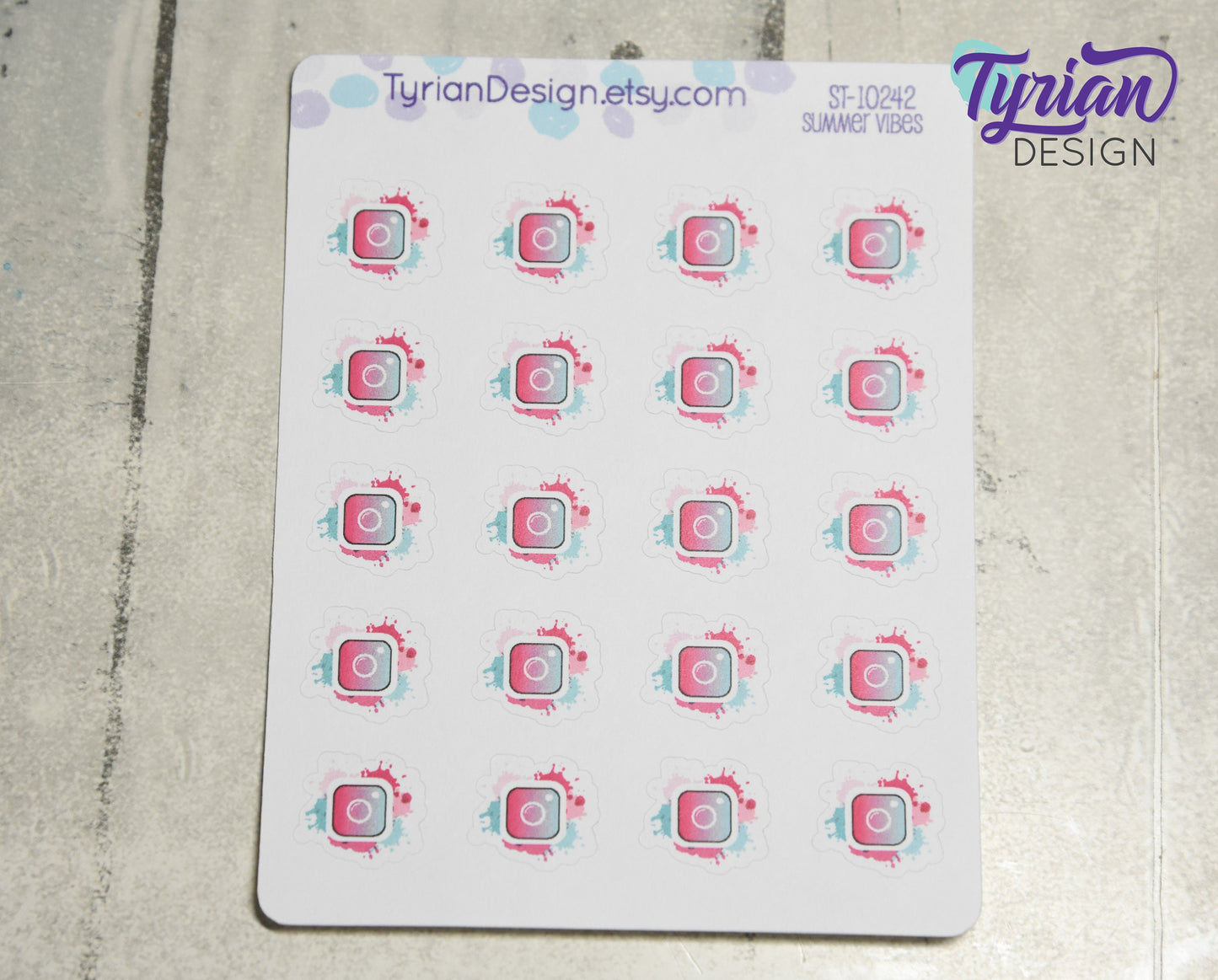 Social Media Icon Stickers | Different color options | IG stickers | Insta stickers Great for Planners, journals and calendars