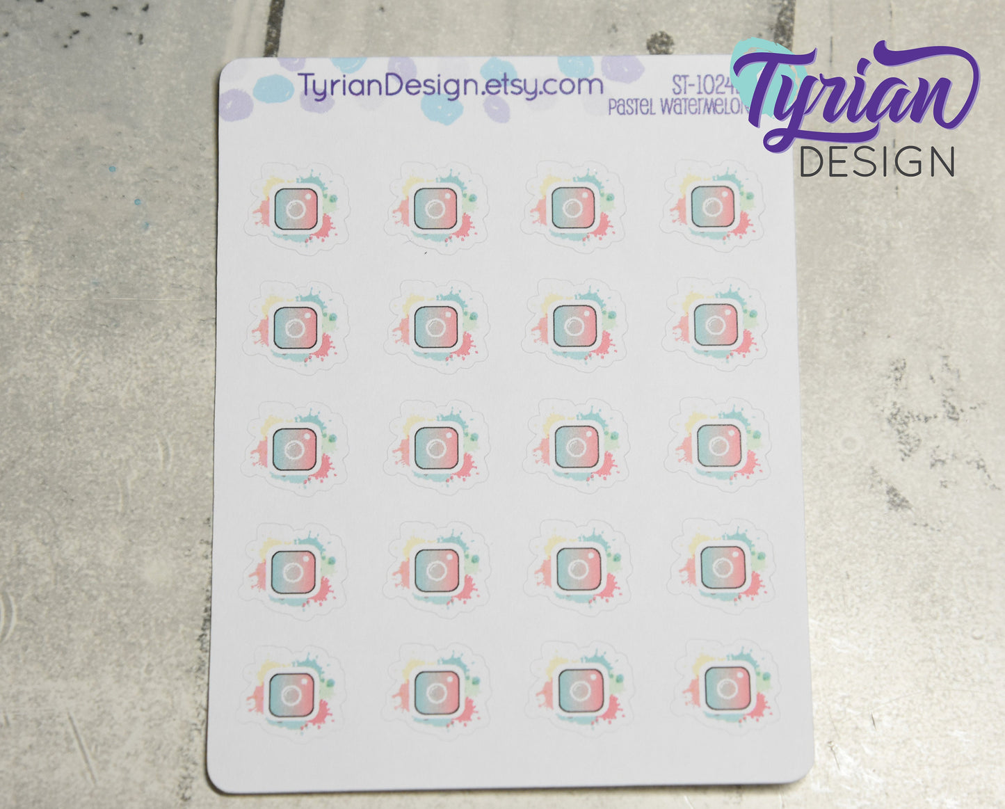 Social Media Icon Stickers | Different color options | IG stickers | Insta stickers Great for Planners, journals and calendars