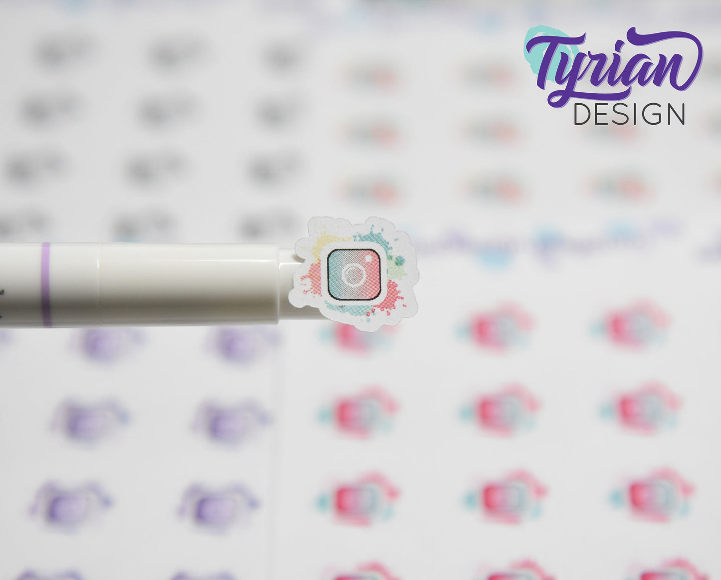 Social Media Icon Stickers | Different color options | IG stickers | Insta stickers Great for Planners, journals and calendars