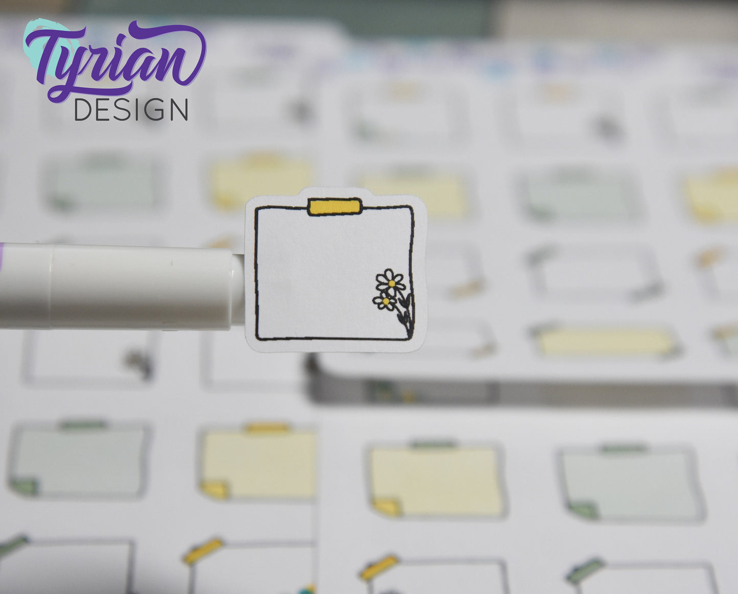 Sticky Note Stickers | 12 Stickers.