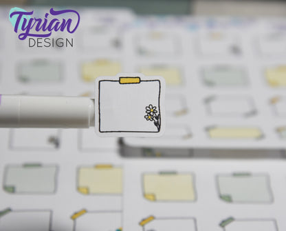 Sticky Note Stickers | 12 Stickers.