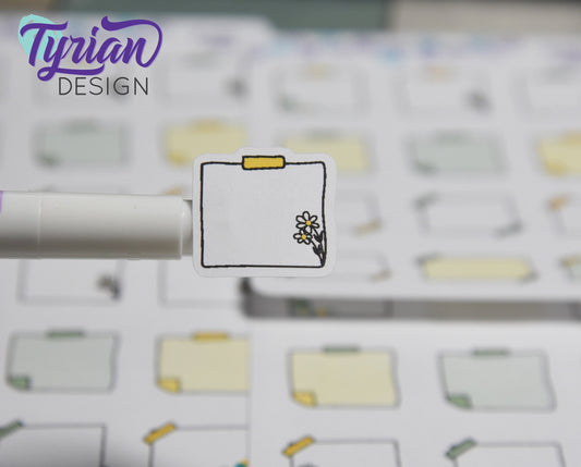 Sticky Note Stickers | 12 Stickers.