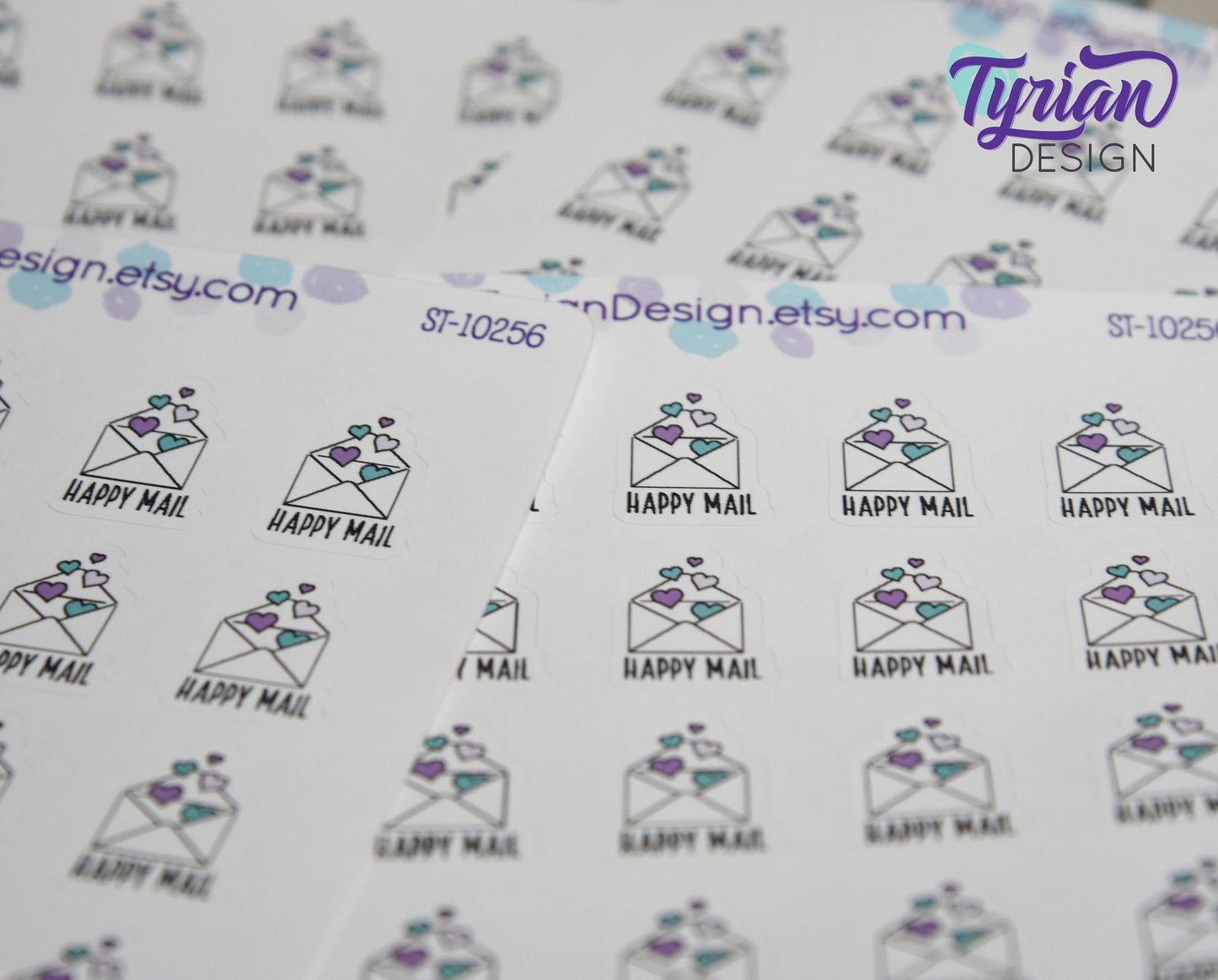 Happy Mail Stickers. | 16 Stickers | .79 x .6 each.