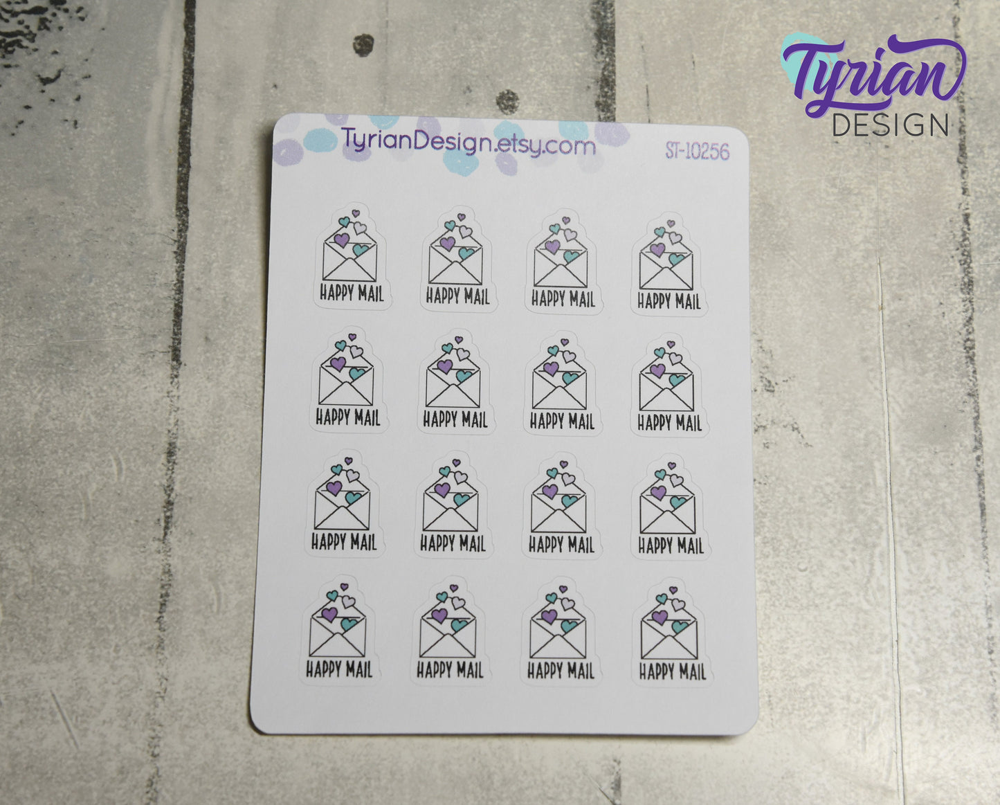 Happy Mail Stickers. | 16 Stickers | .79 x .6 each.