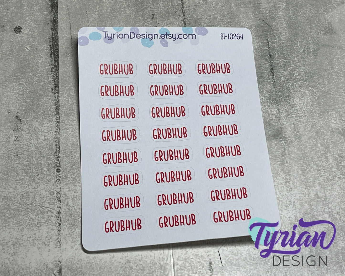 Food Delivery for Planners and Journals | Schedule Food Pick up Stickers in Charley Font.