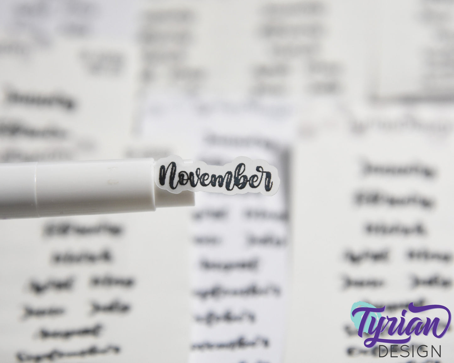 Small Months Stickers | January - December | 24 stickers | Font Izzy