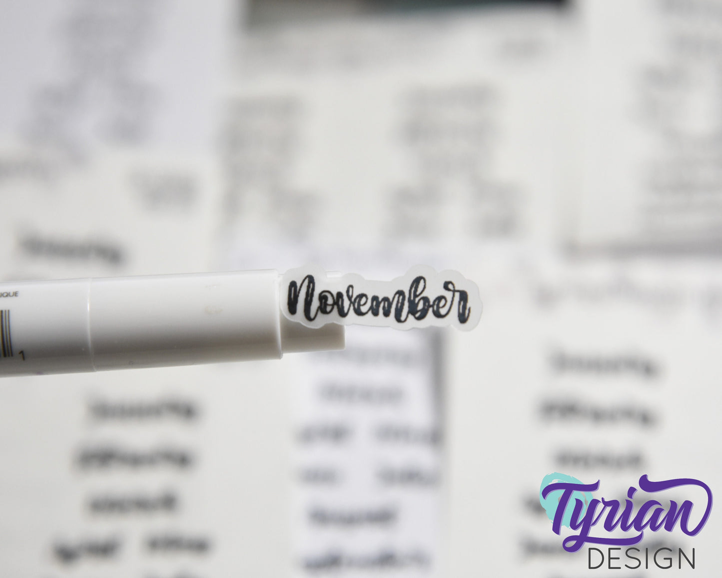 Small Months Stickers | January - December | 24 stickers | Font Izzy