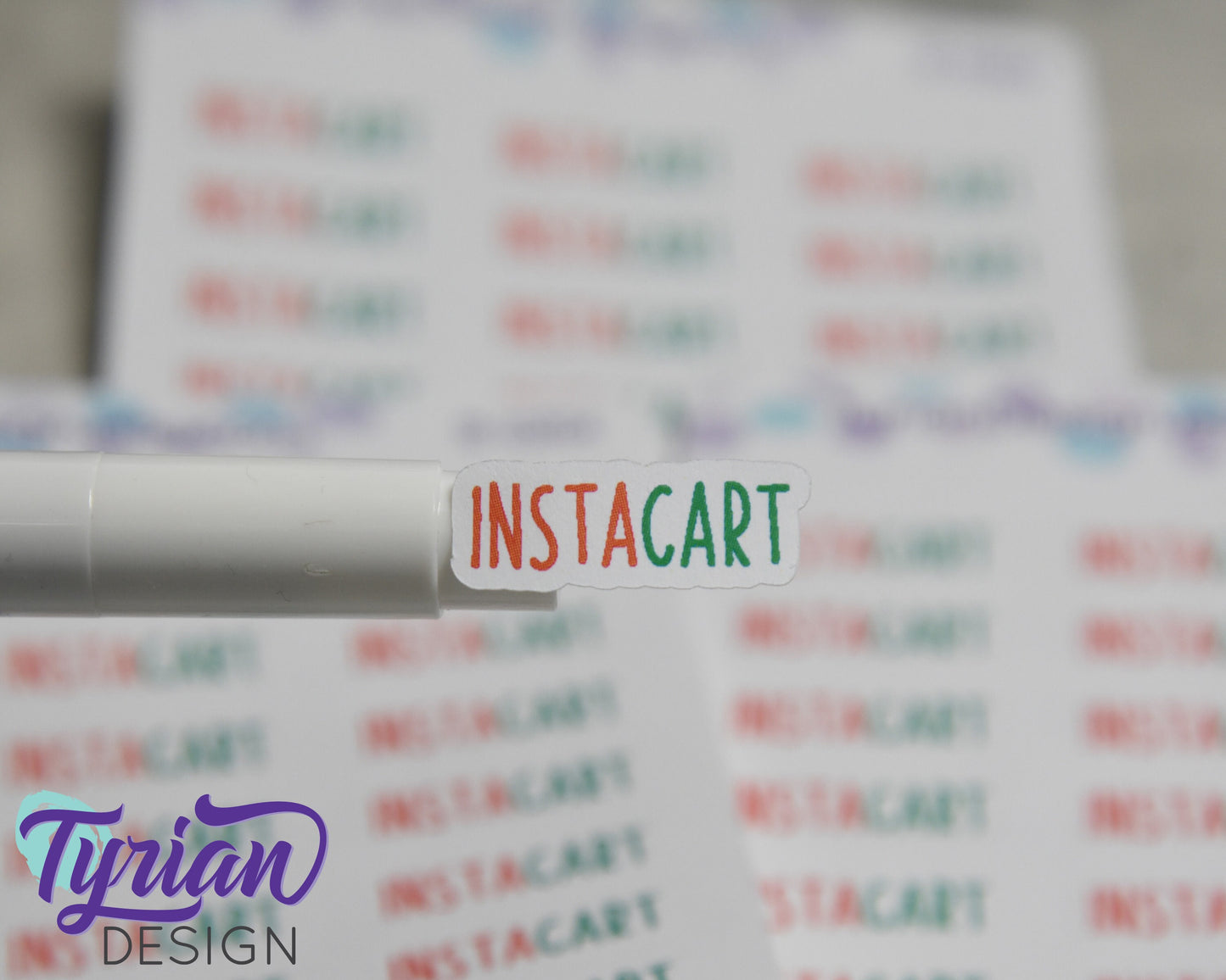 Food Delivery for Planners and Journals | Schedule Food Pick up Stickers in Charley Font.