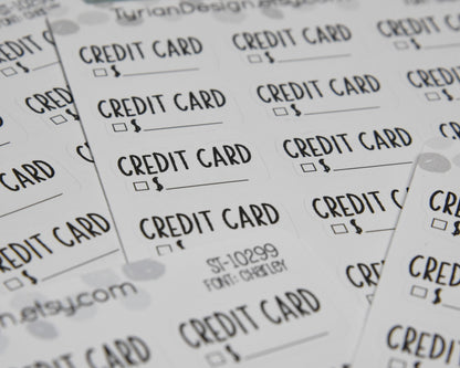 Credit Card Stickers | 18 Sticker