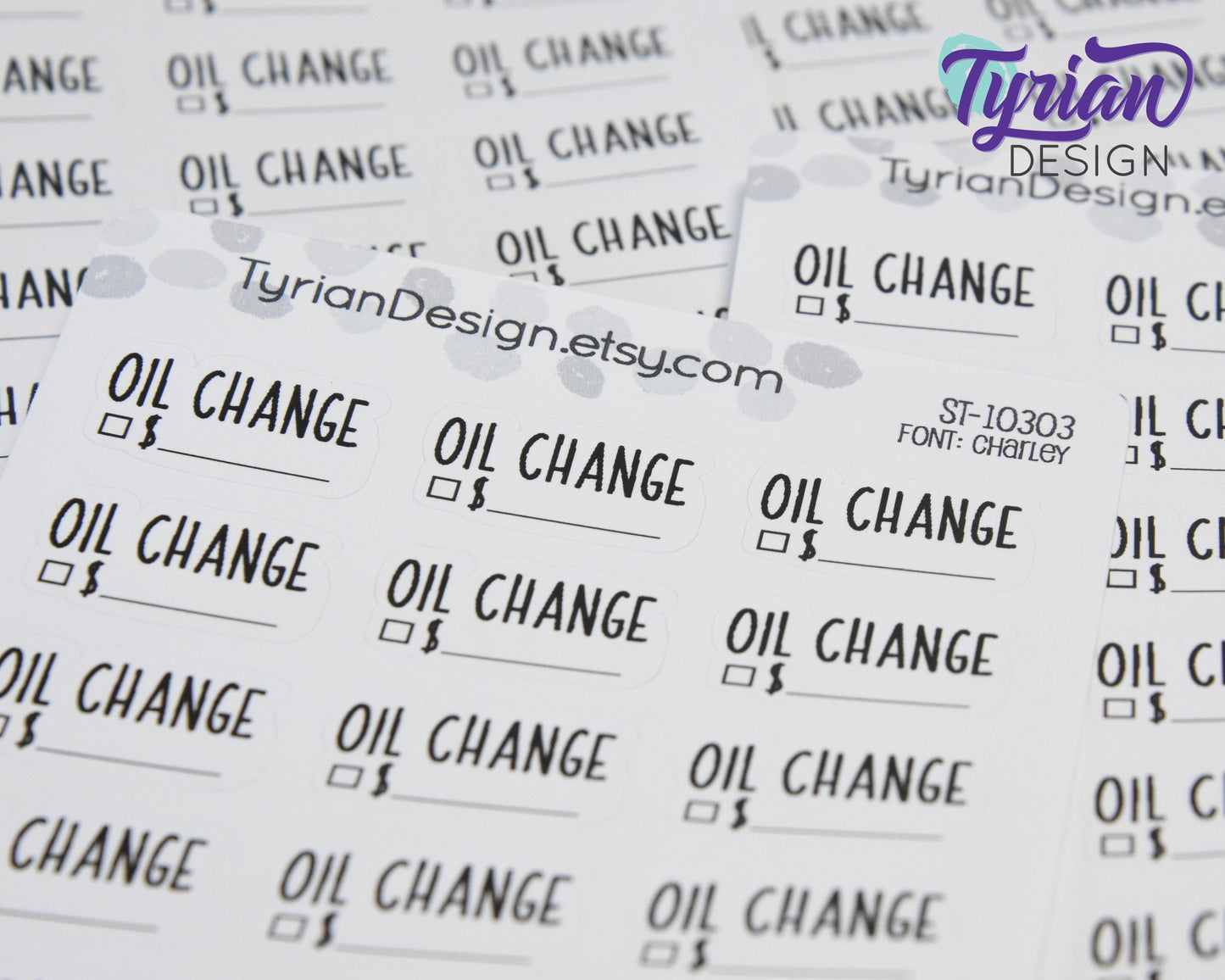 Oil Change Stickers | 18 Sticker | 1 x .55 Inches each