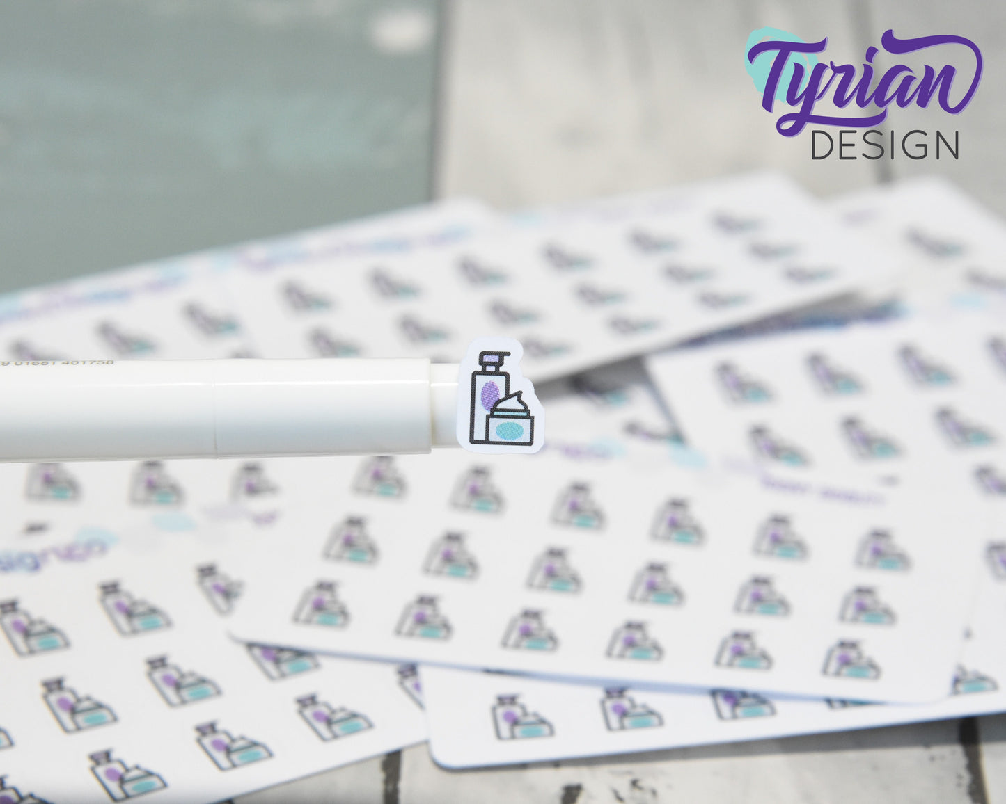 Beauty Icon Stickers | Tiny Beauty jar stickers on a mini sheet | For small bullet Journals, Planner, Budget, or minimalist planners