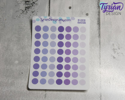 7mm Dot stickers | 56 Stickers | Various Colors