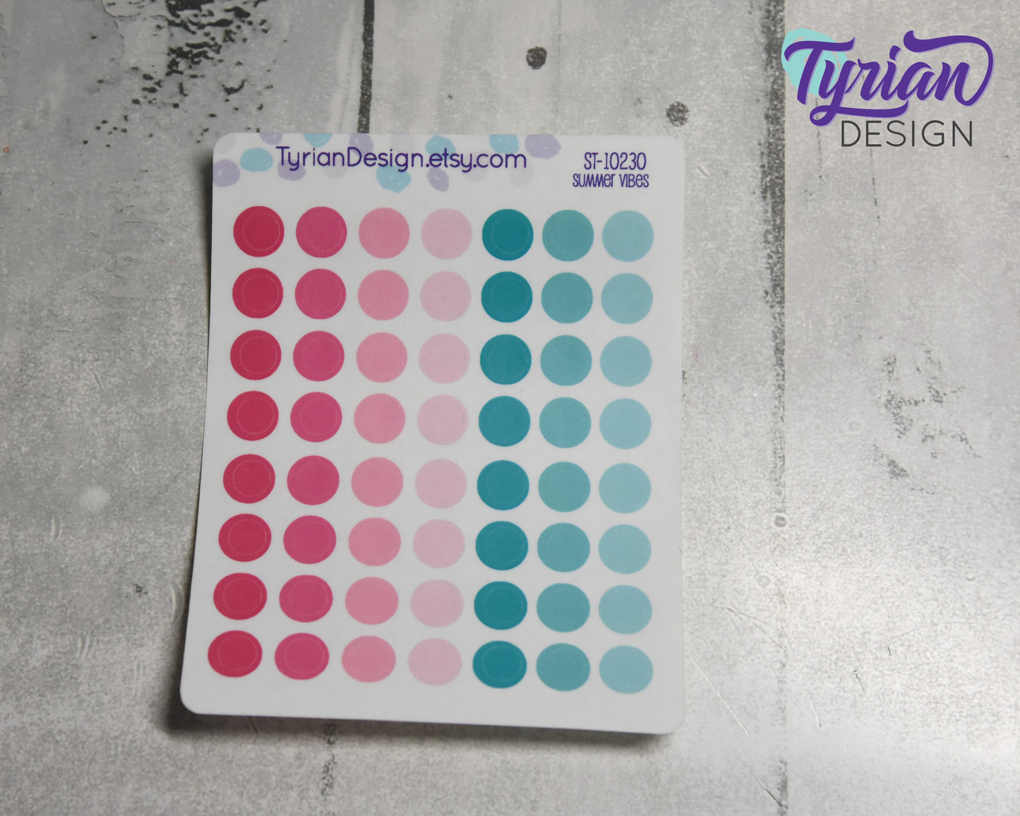 7mm Dot stickers | 56 Stickers | Various Colors
