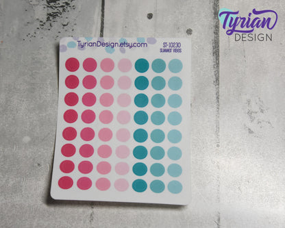 7mm Dot stickers | 56 Stickers