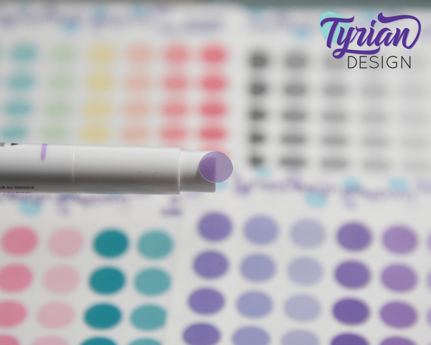 7mm Dot stickers | 56 Stickers | Various Colors