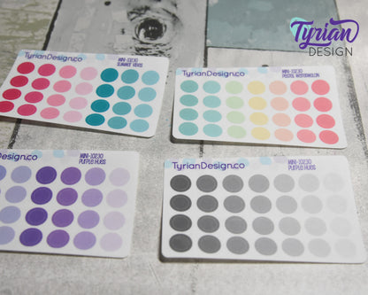 7mm Dot Stickers | Mini Sheet | 28 Stickers.