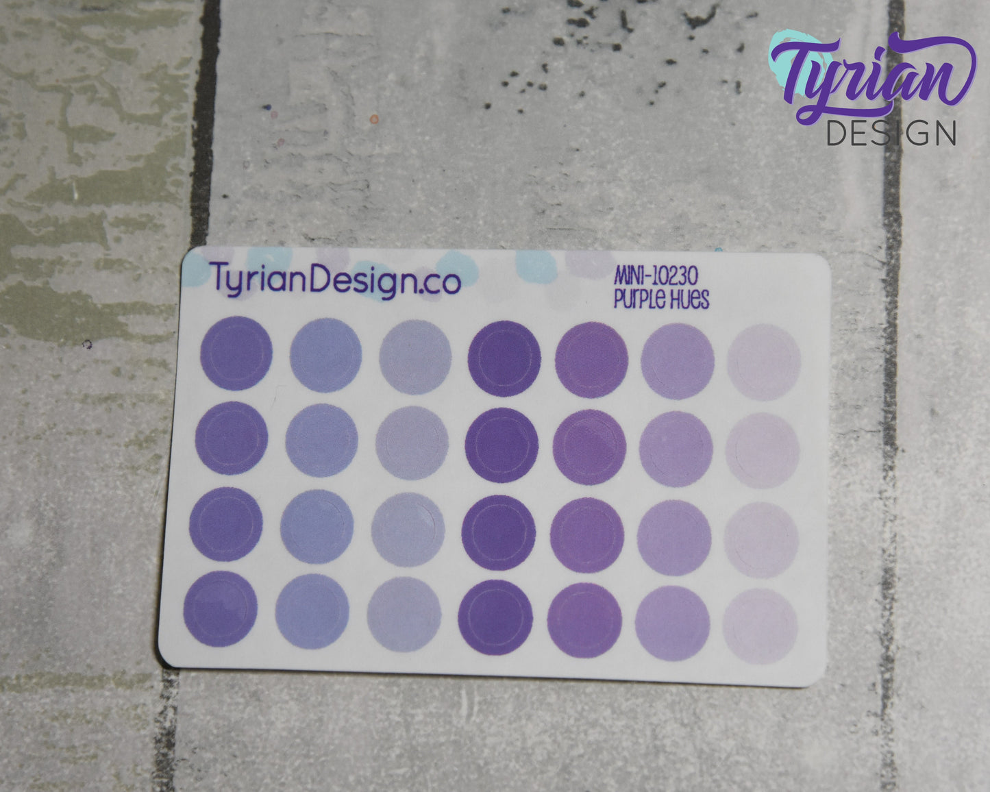 7mm Dot Stickers | Mini Sheet | 28 Stickers.