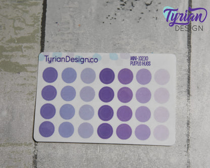 7mm Dot Stickers | Mini Sheet | 28 Stickers.