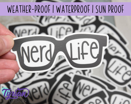 Nerd Life Vinyl Sticker |  4x1.5"
