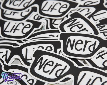 Nerd Life Vinyl Sticker |  4x1.5"