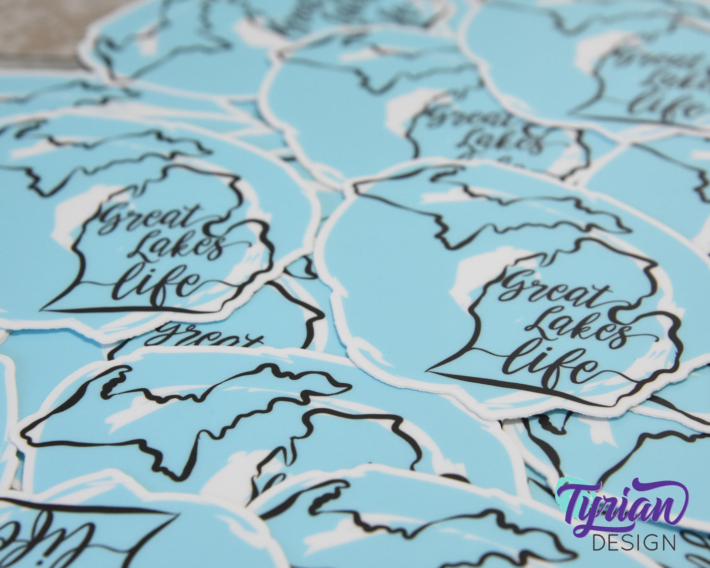Michigan Sticker | high quality weather proof vinyl | 3 x 3" | Great Lakes Life sticker