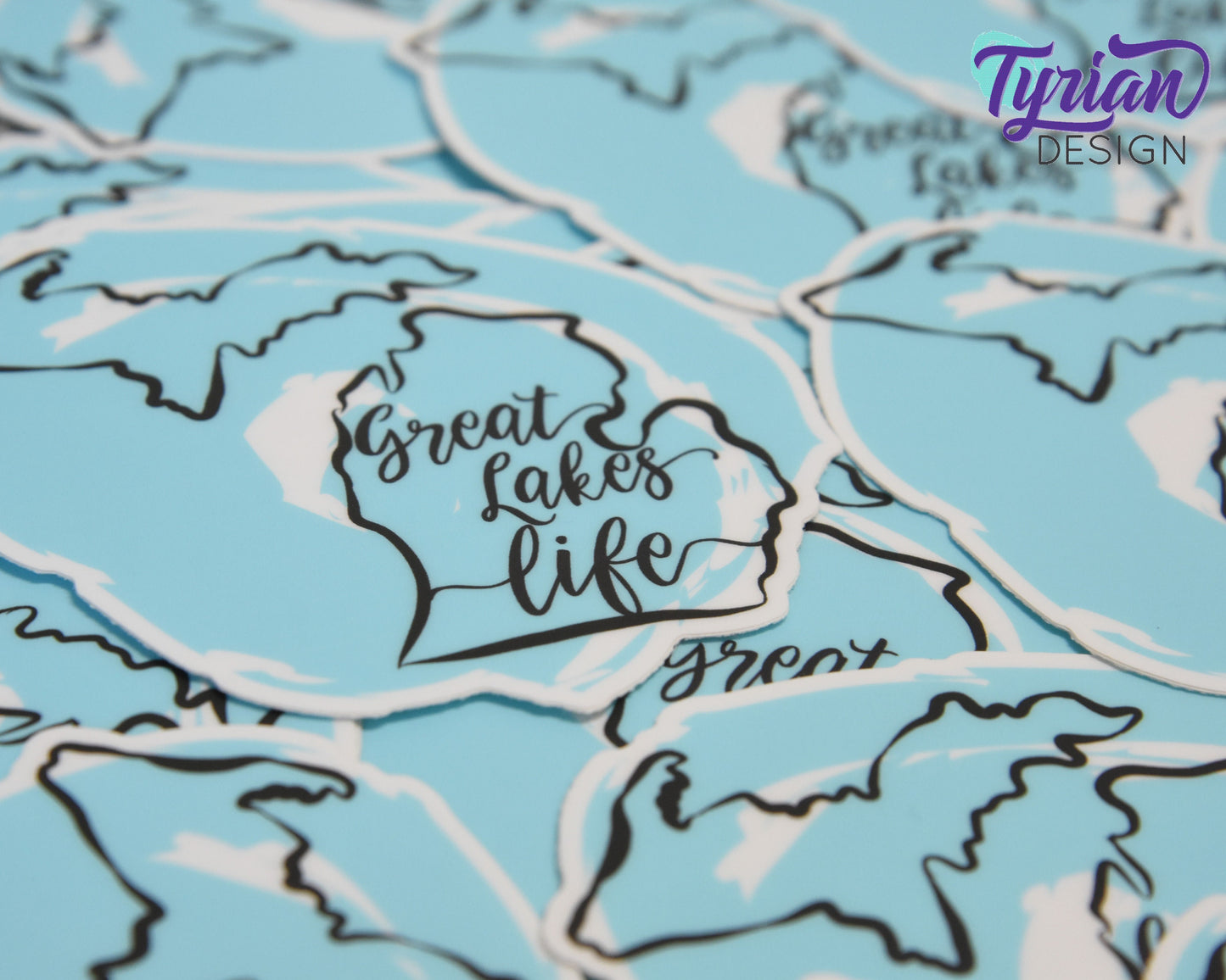 Michigan Sticker | high quality weather proof vinyl | 3 x 3" | Great Lakes Life sticker