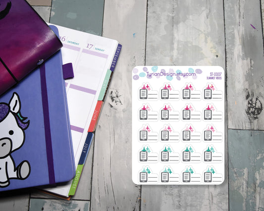 eReader Stickers | 20 stickers | .77"x.7" Each | Various Colors
