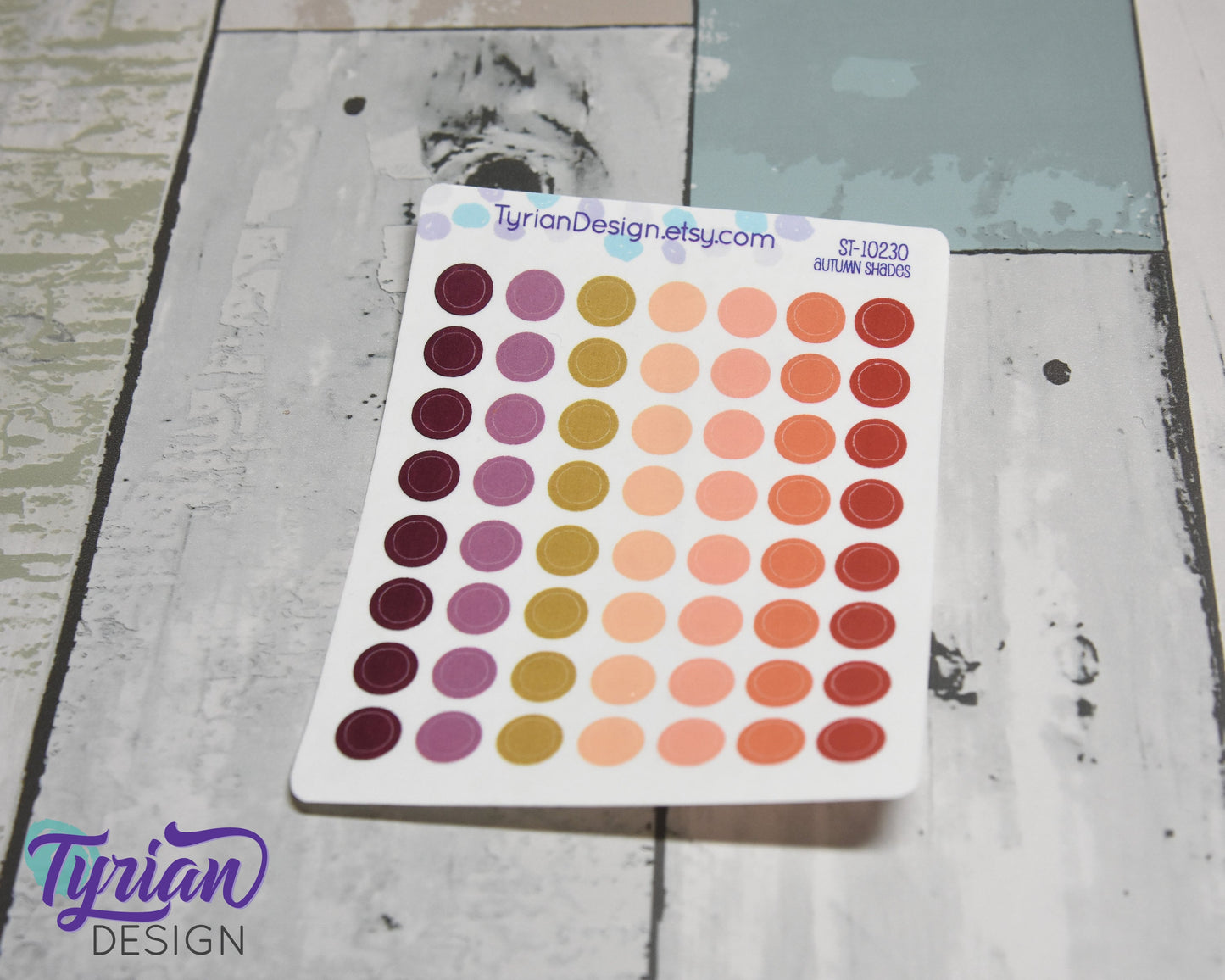 7mm Dot stickers | 56 Stickers | Various Colors