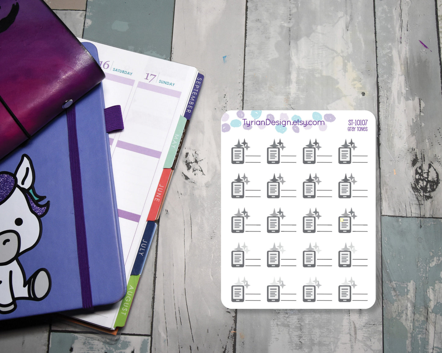 eReader Stickers | 20 stickers | .77"x.7" Each | Various Colors