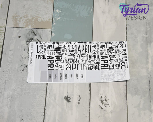 April Monthly Kit | Hobonichi Weeks | 17 Stickers