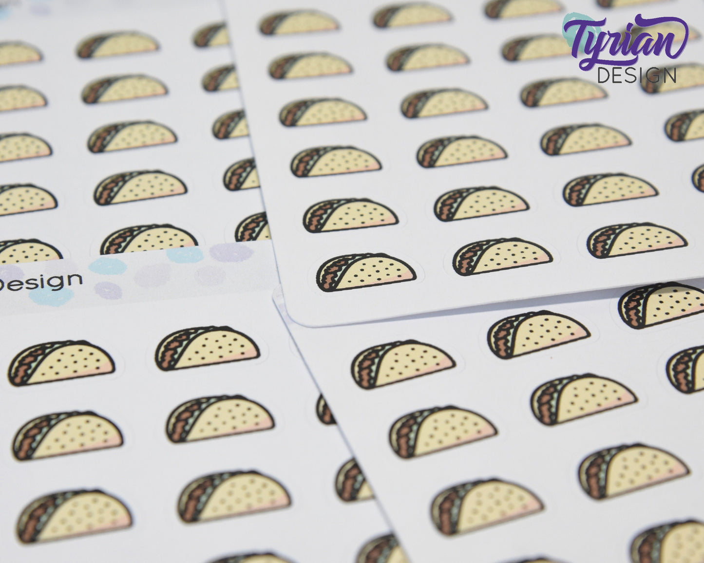 Taco Stickers | 24 stickers | .7 x .5 inches each