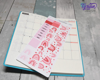 Love Rainbow Monthly Kit | Hobonichi Weeks | 17 Stickers