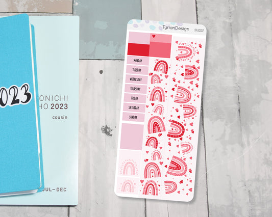 Love Rainbow Monthly Kit | Hobonichi Weeks | 17 Stickers