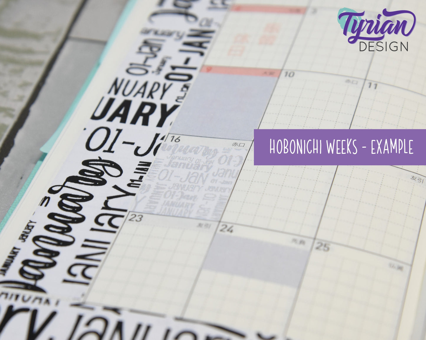 February Monthly Kit | Hobonichi Weeks | 17 Stickers