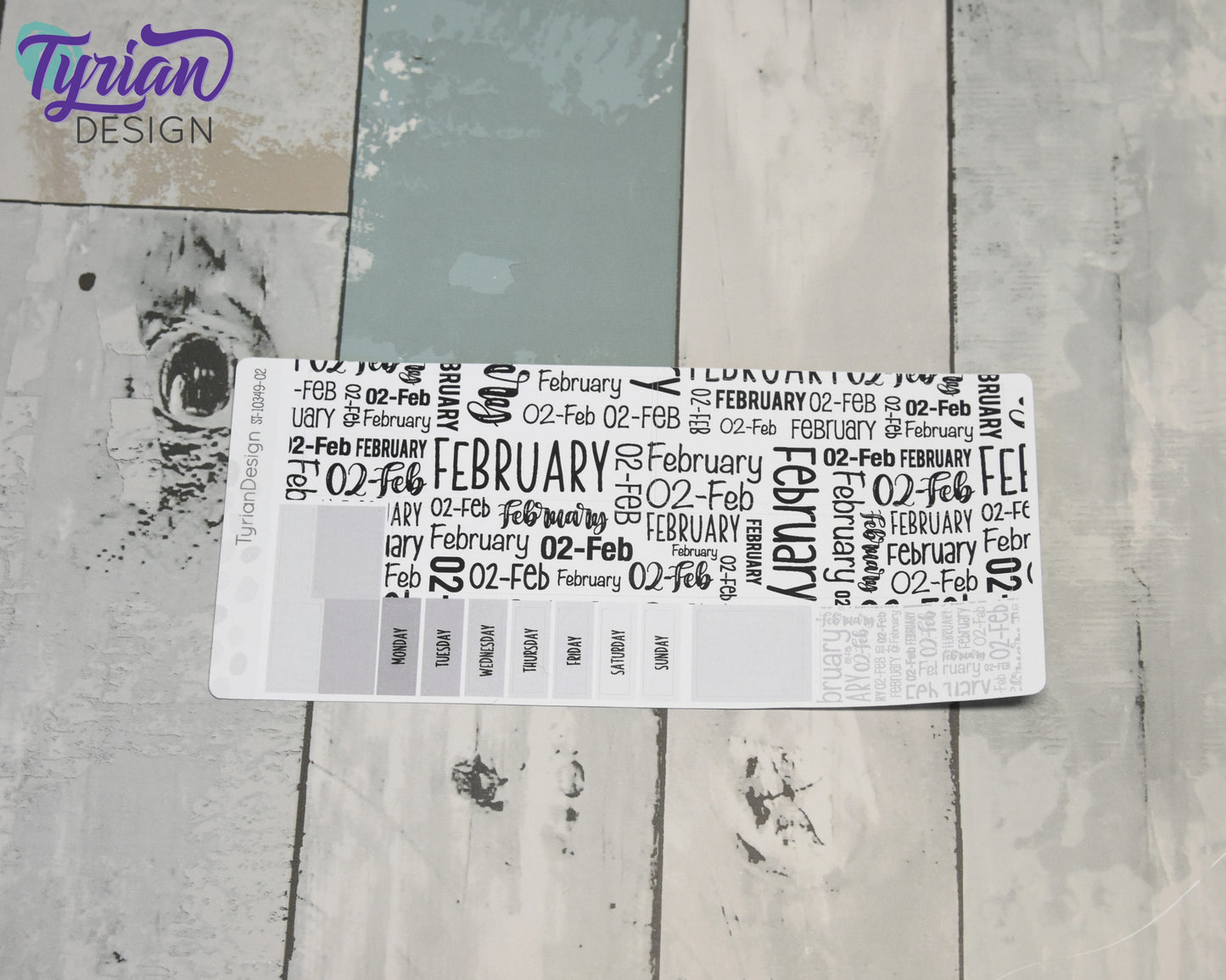 February Monthly Kit | Hobonichi Weeks | 17 Stickers