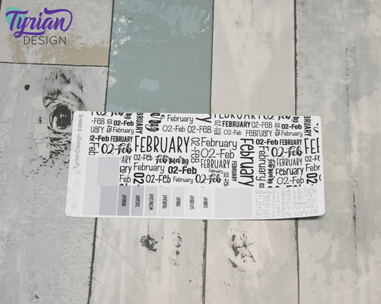 February Monthly Kit | Hobonichi Weeks | 17 Stickers