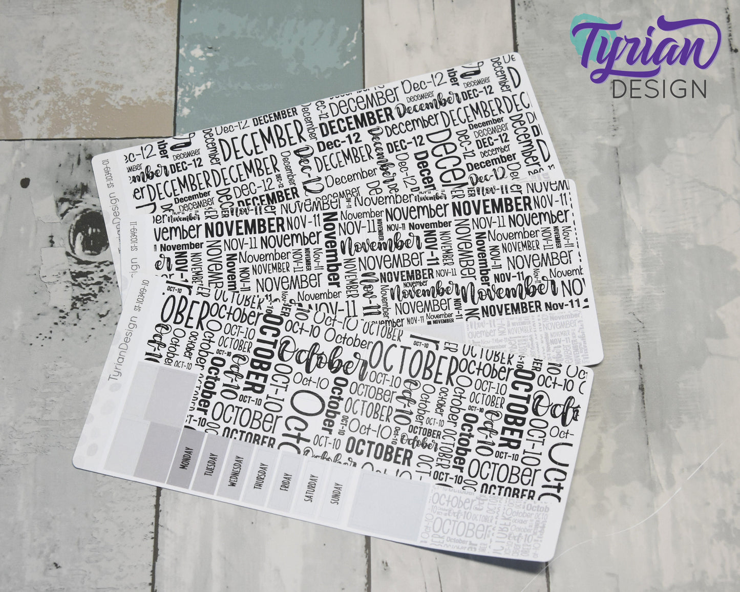 September Monthly Kit | Hobonichi Weeks | Monthly kit | Simple Hobonichi Kit | Sunday or Monday Start | 3.25x7.5 Sheet | 17 Stickers