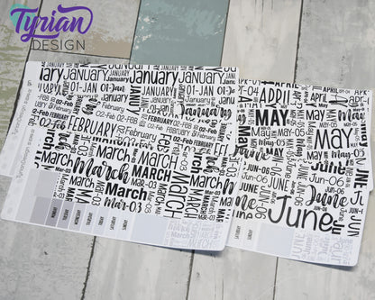 February Monthly Kit | Hobonichi Weeks | 17 Stickers