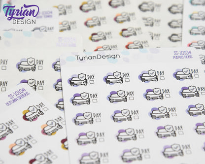 Auto Insurance Payment Stickers | .77"x.55" | 24 stickers