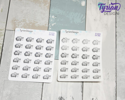 Auto Insurance Payment Stickers | .77"x.55" | 24 stickers