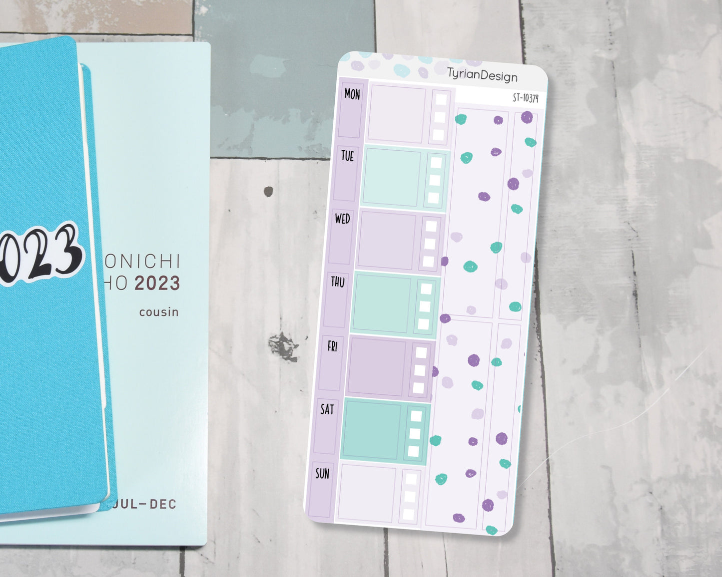 Simple Dots Weekly Kit | Hobonichi Weeks | 25 Stickers