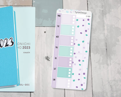 Simple Dots Weekly Kit | Hobonichi Weeks | 25 Stickers