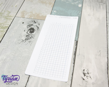 365 Tracker Full Page Sticker Hobonichi Weeks | 1 Sticker | Sized to fit full page