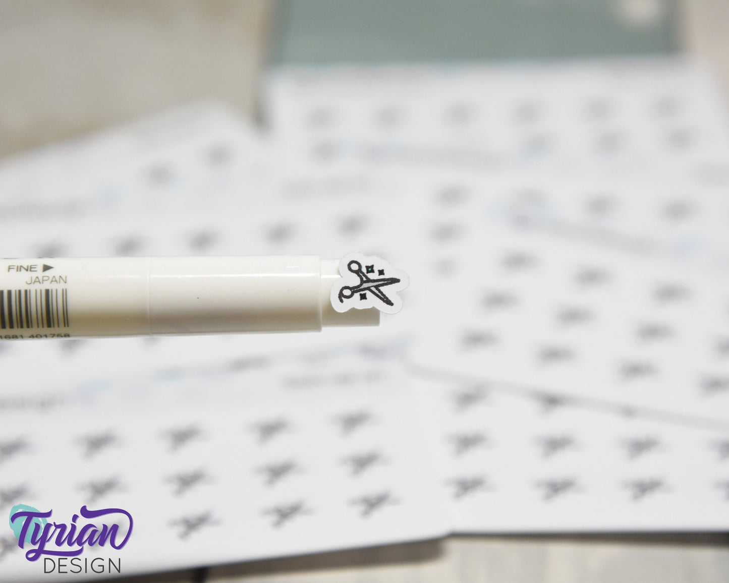 Tiny Hair Appointment stickers | 18 stickers | .37 x .41" each