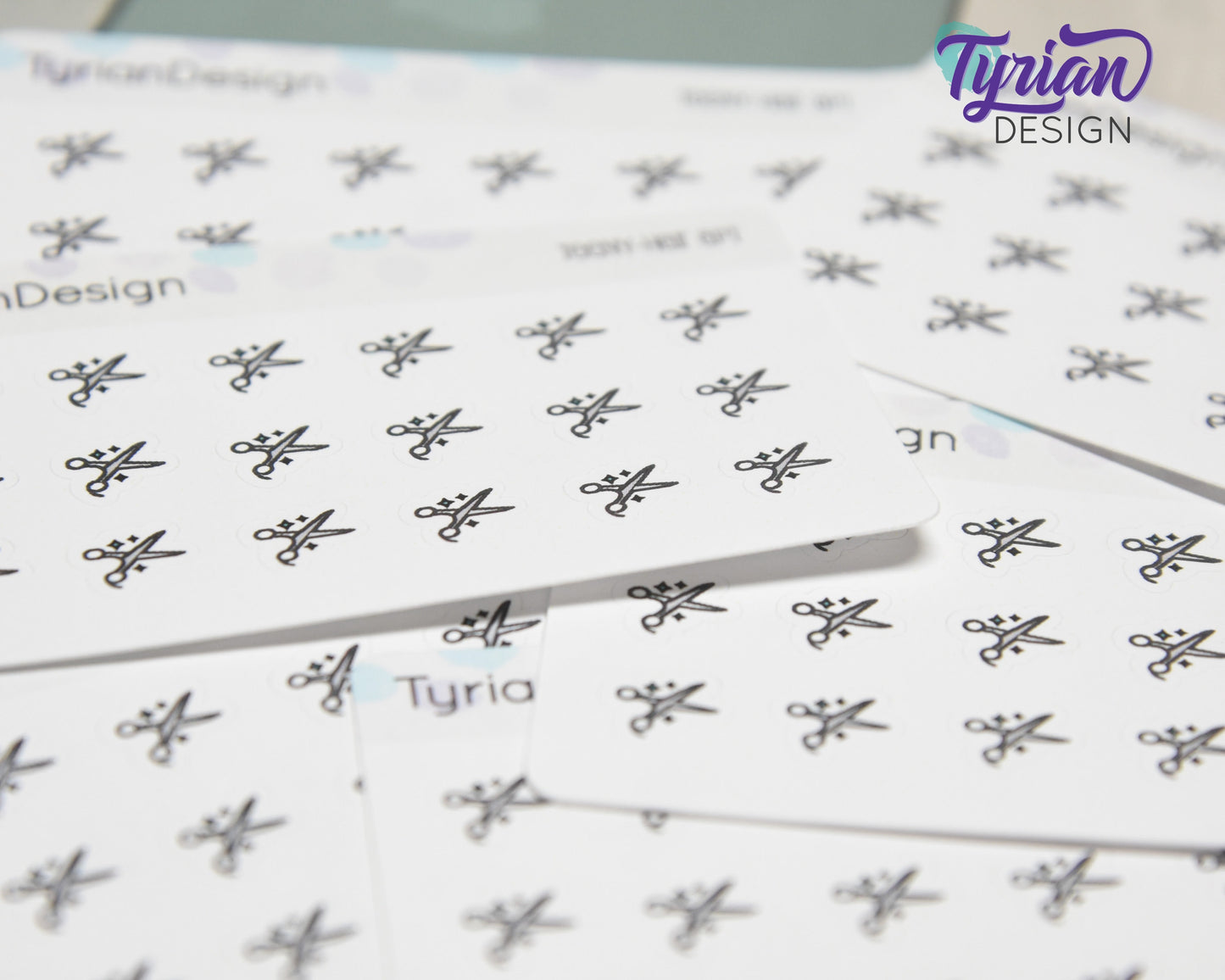 Tiny Hair Appointment stickers | 18 stickers | .37 x .41" each