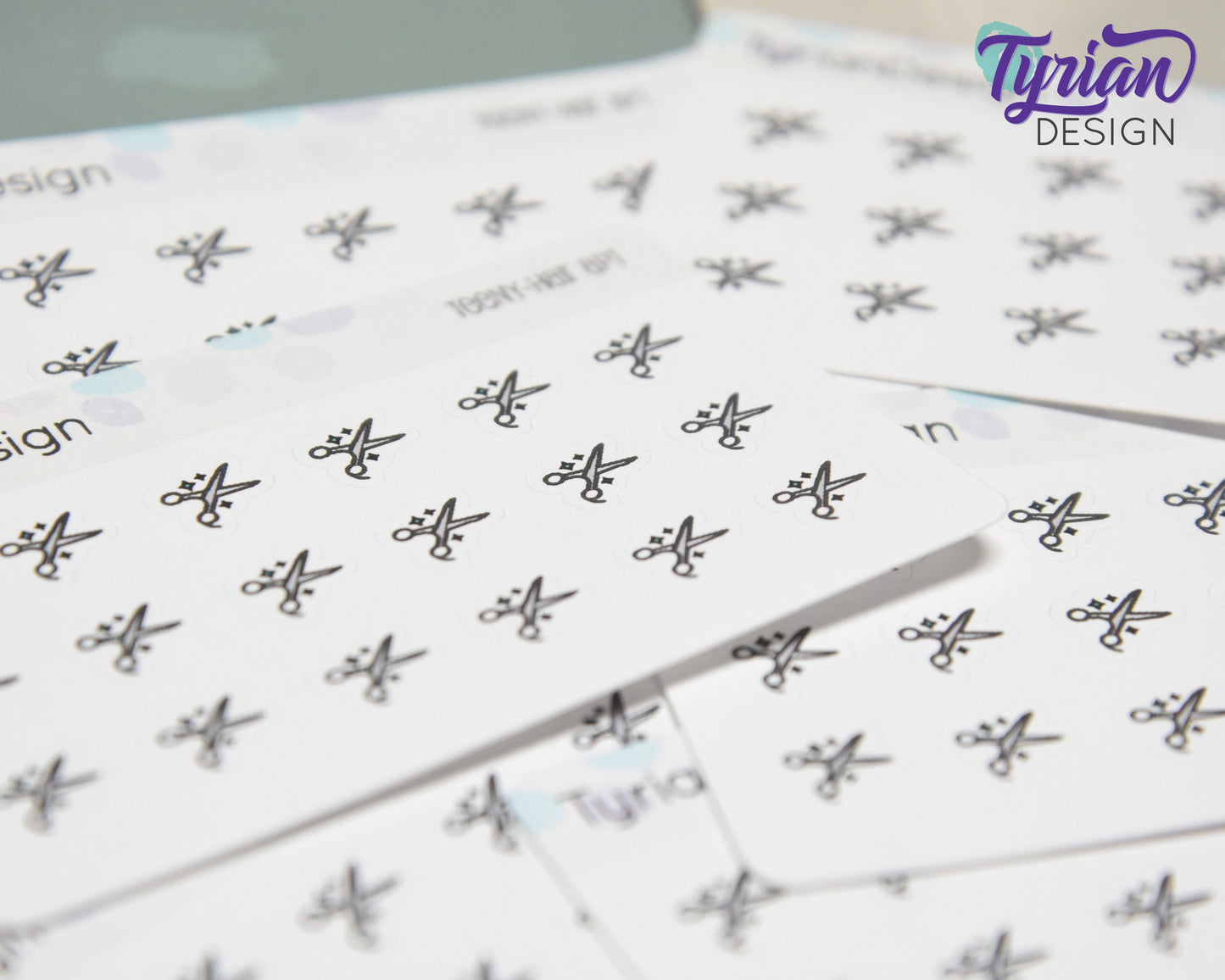 Tiny Hair Appointment stickers | 18 stickers | .37 x .41" each