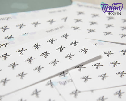 Tiny Hair Appointment stickers | 18 stickers | .37 x .41" each