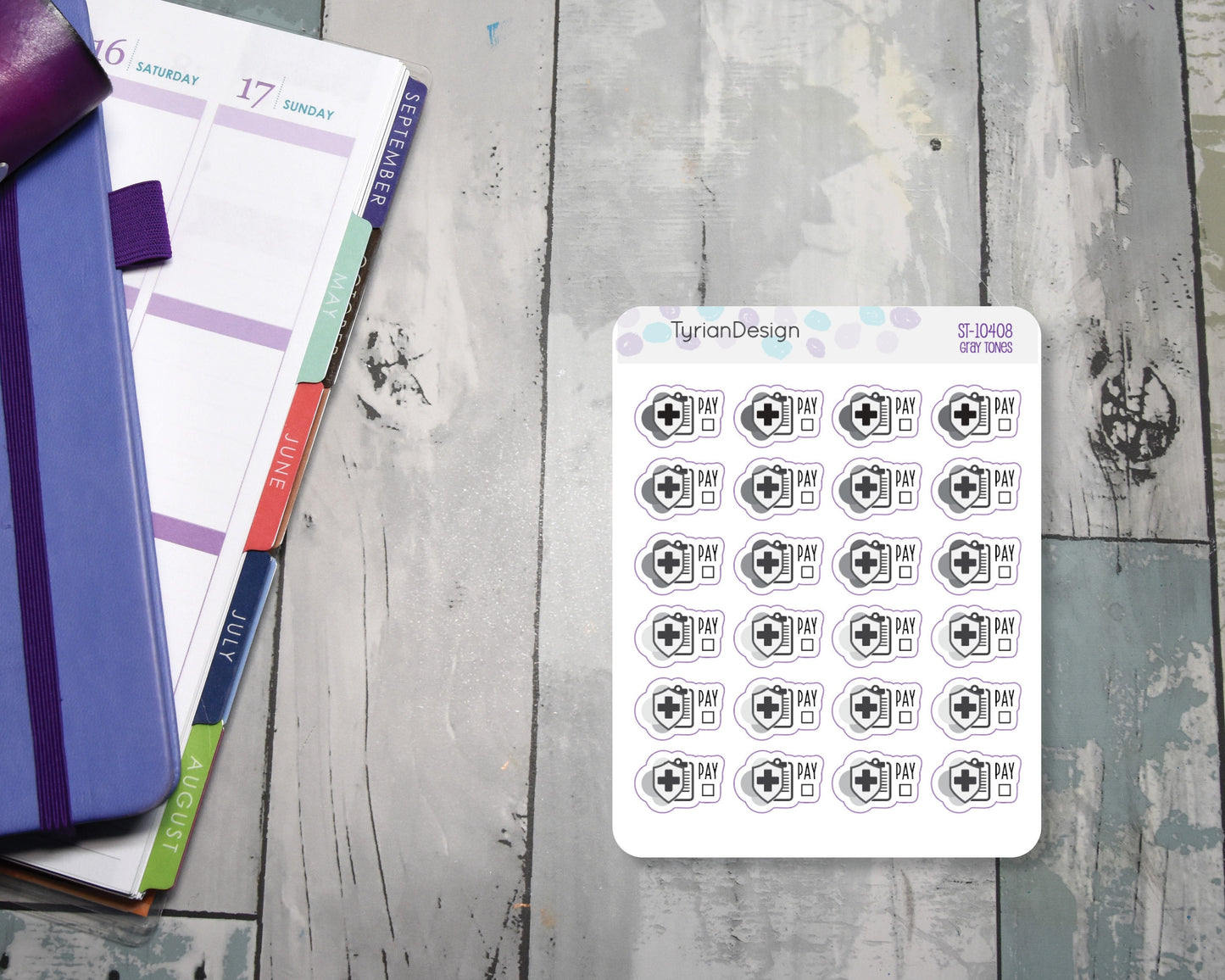 Medical Insurance Stickers | 24 stickers | .76 x .53"  size