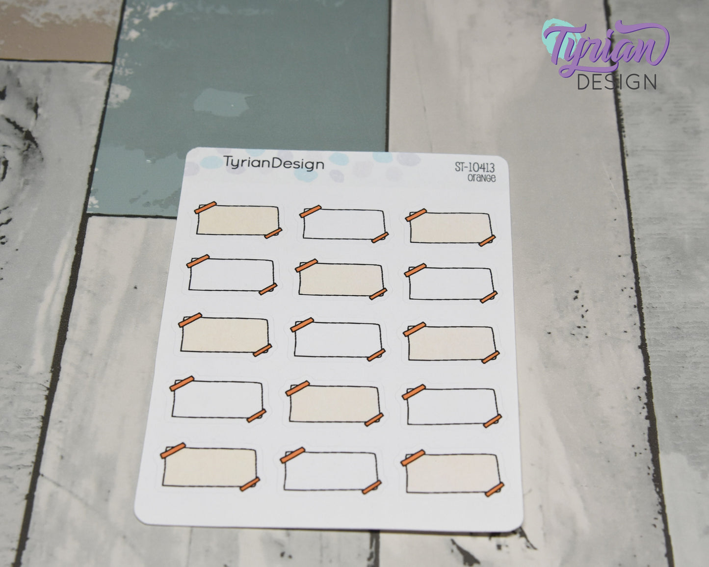 Sticky Note Stickers | 15 Stickers | 1" x .6" Each | Various Colors