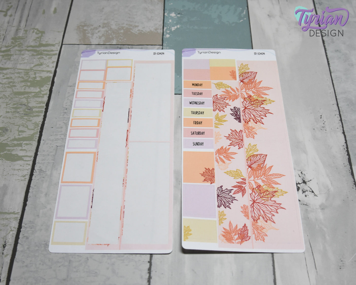 Fall Leaves Monthly Kit | Hobonichi Weeks | 17 Stickers